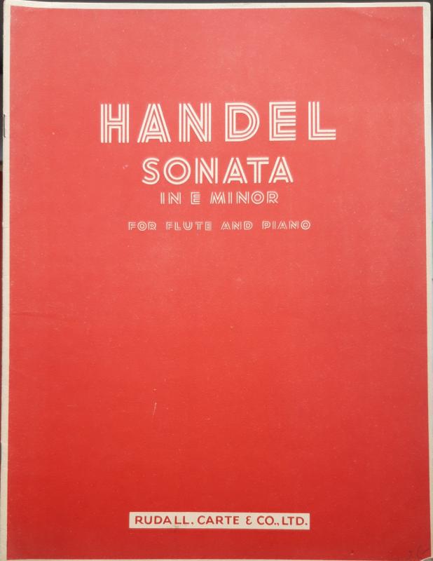 Handel Sonata in B mineur